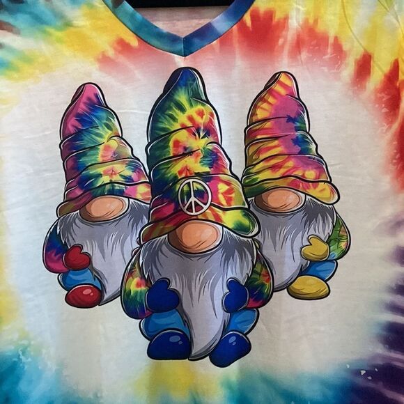 T shirt 💯 polyester NWOT size L cute cute - Picture 2 of 6